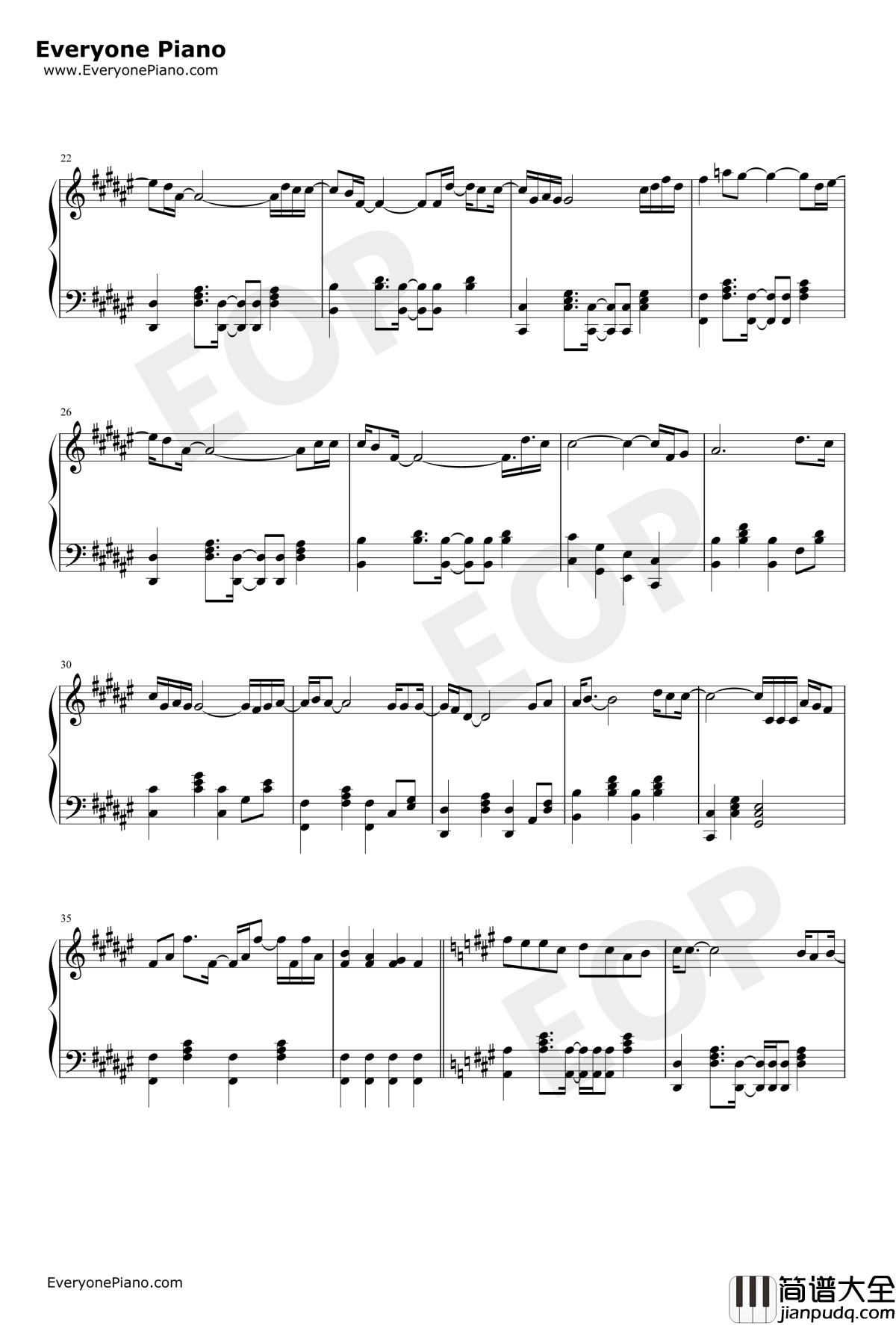 Better_Man钢琴谱_罗比•威廉姆斯Robbie_Williams/林忆莲