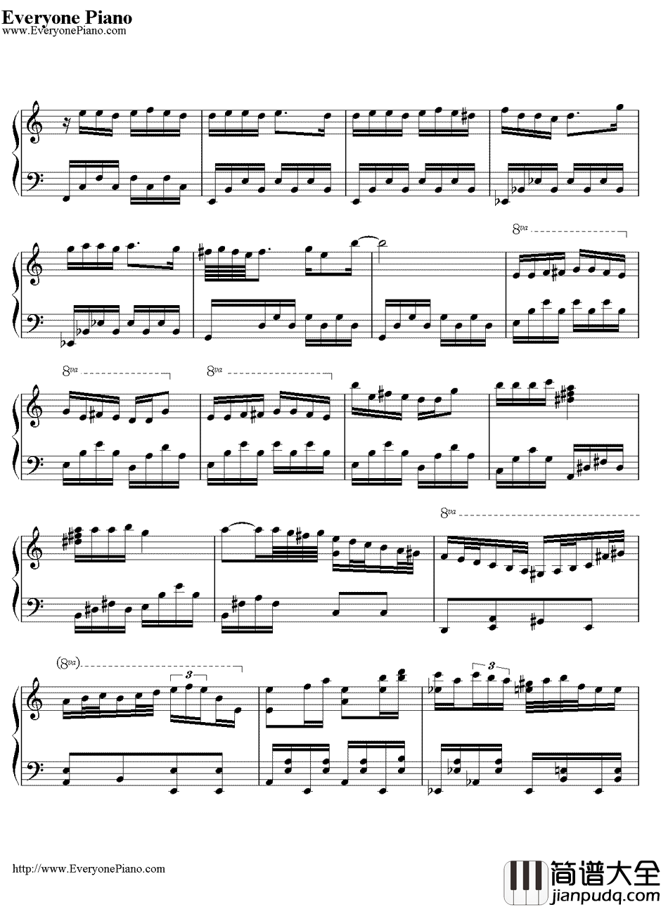 圣少女领域—蔷薇少女第二季片头曲钢琴谱_ALIPROJECT