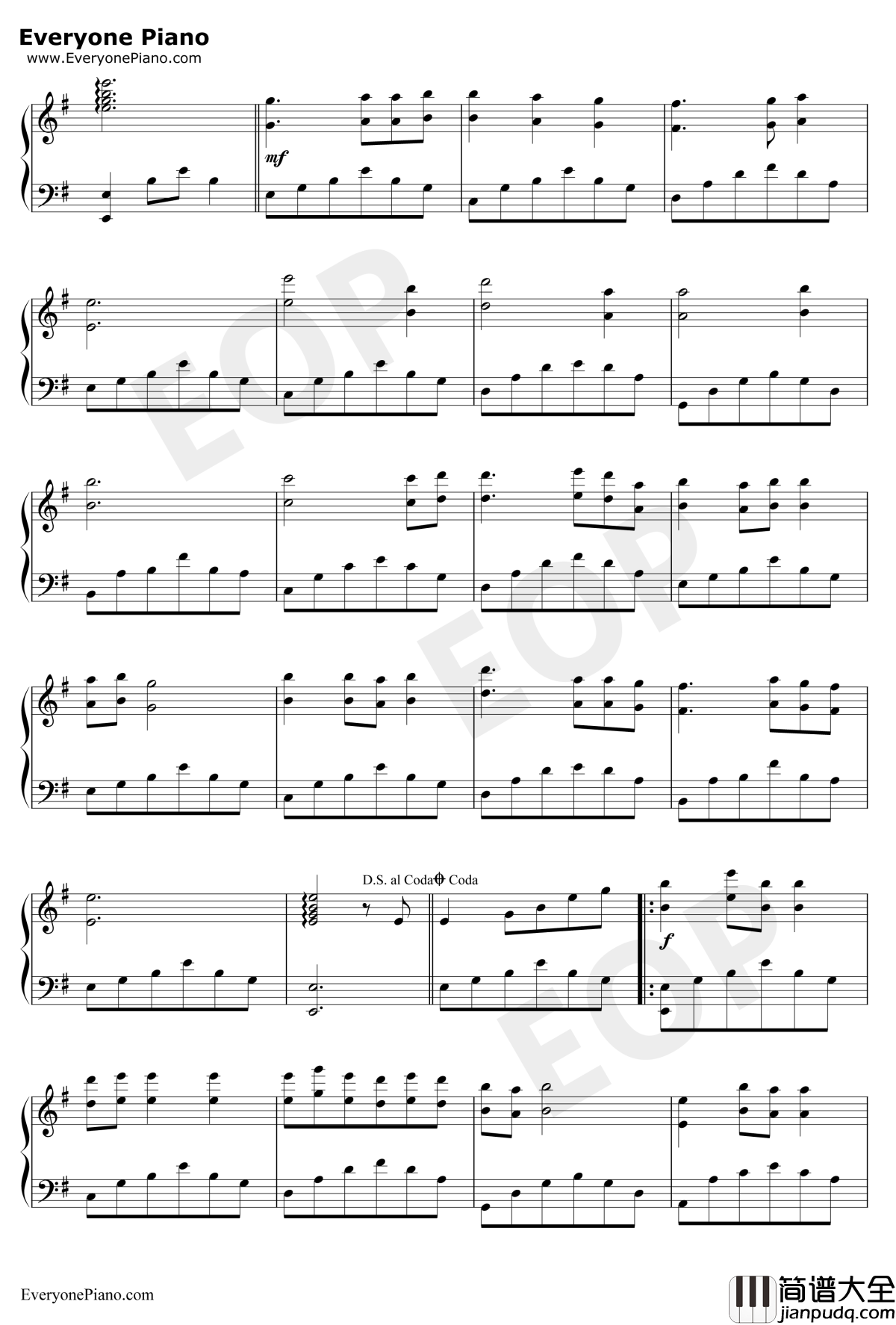 丁香花钢琴谱_唐磊