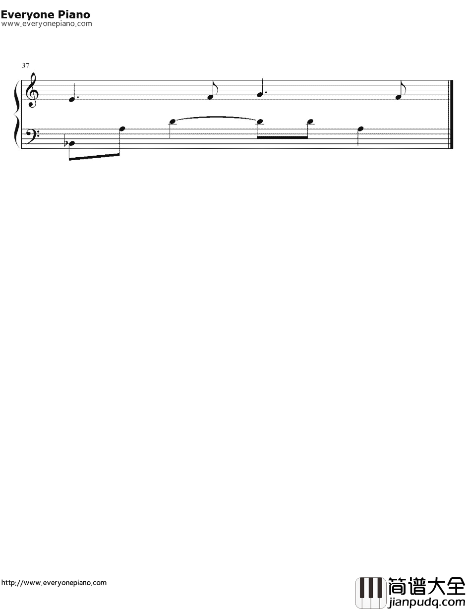 以父之名钢琴谱_周杰伦