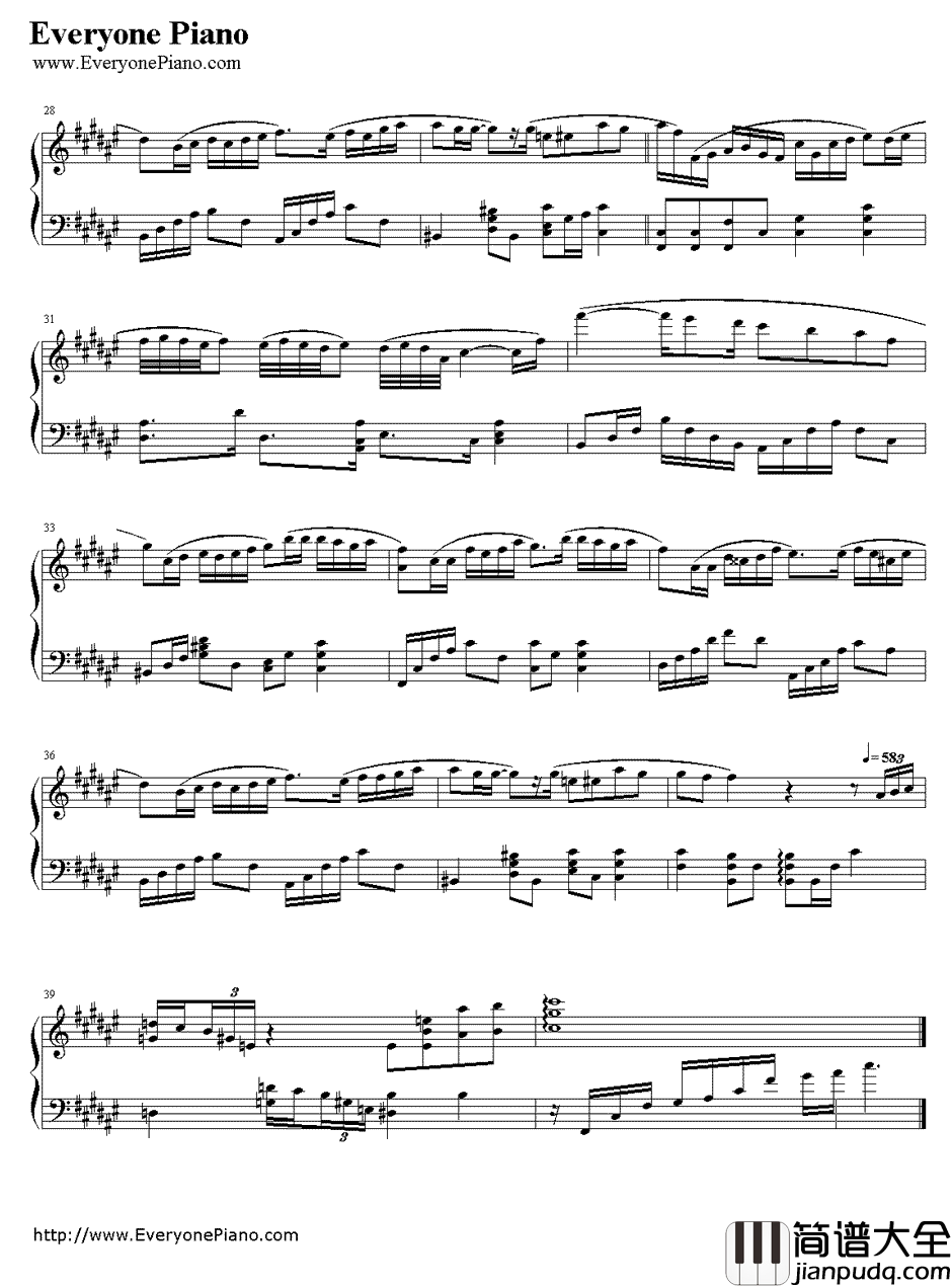 好心分手钢琴谱_卢巧音/王力宏