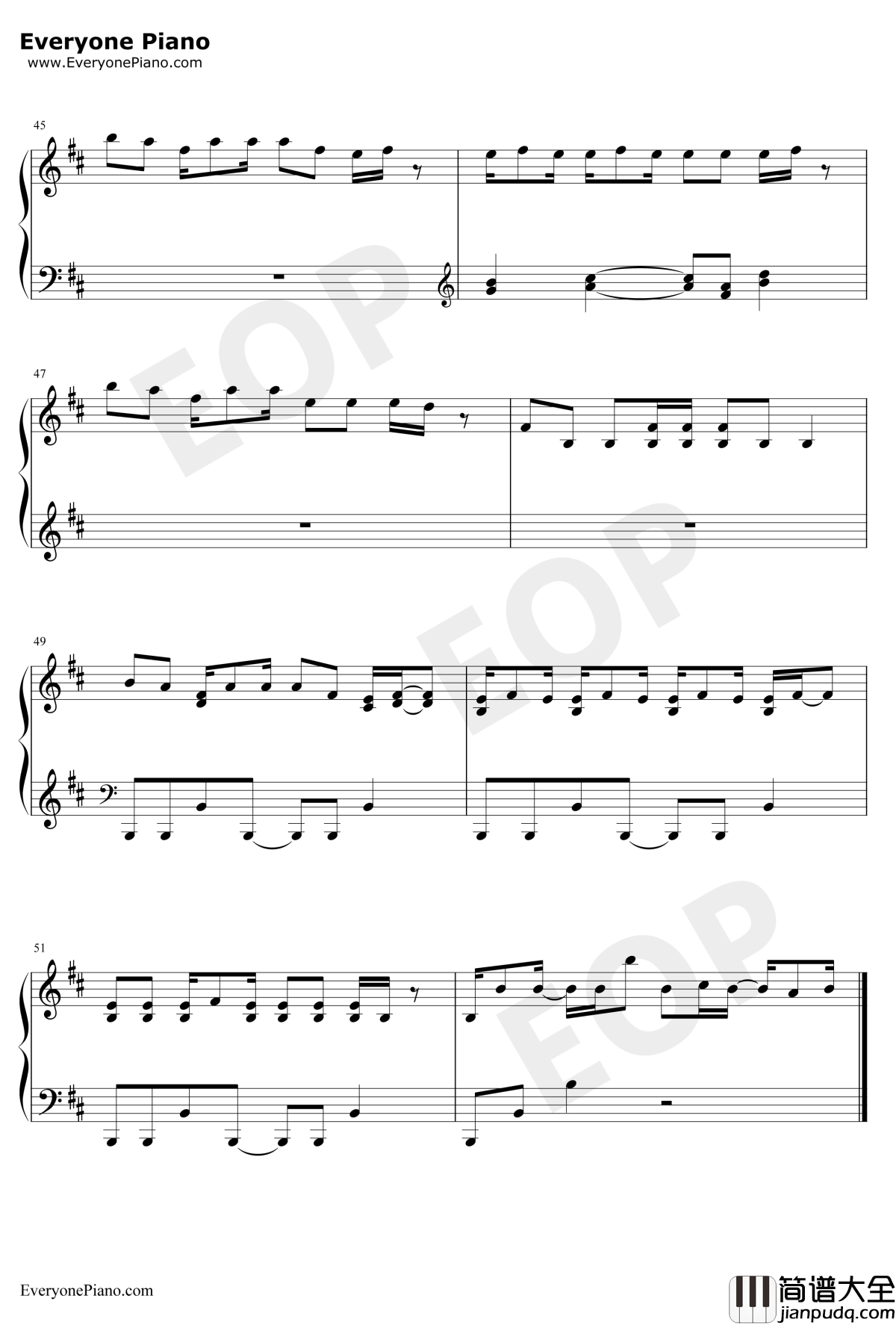 What's_your_name钢琴谱_4MINUTE