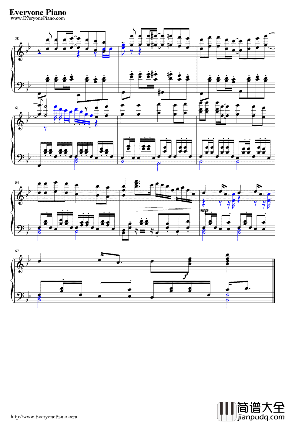 top_of_the_world钢琴谱_卡伦卡朋特_世界之巅