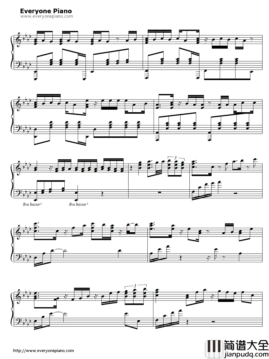 Gone_Not_Around_Any_Longer钢琴谱_Sistar19