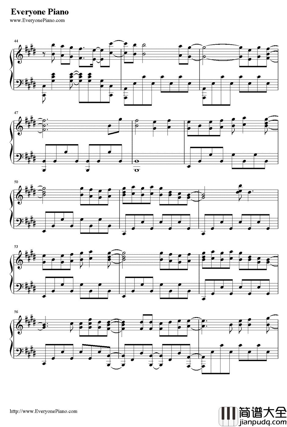 寂寞寂寞就好钢琴谱_田馥甄__爱的蜜方_片尾曲