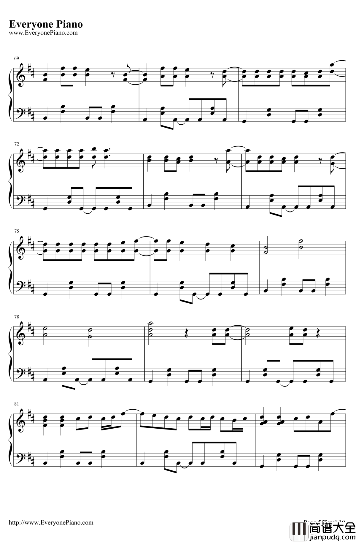 Rolling_Girl钢琴谱_初音未来