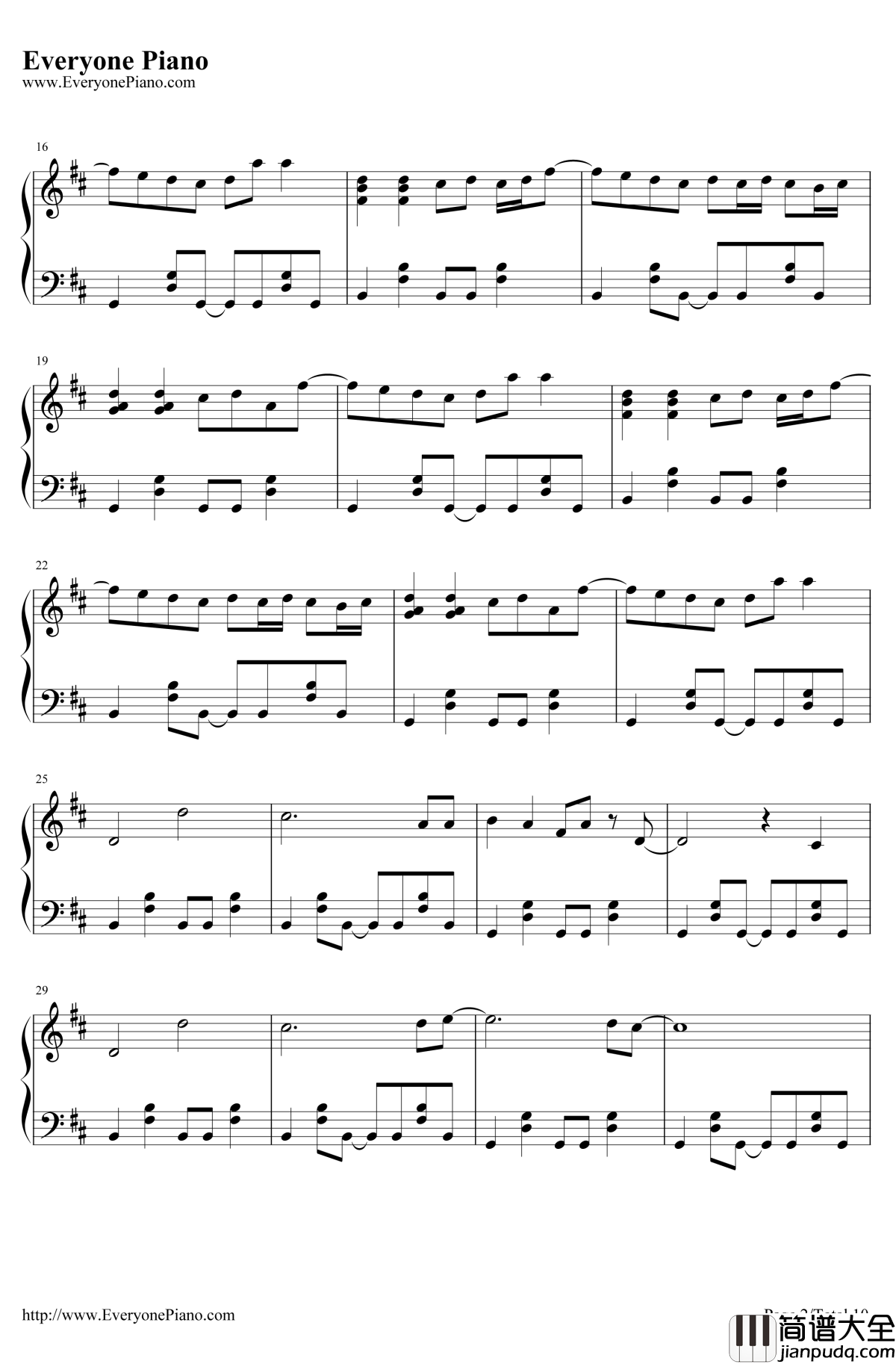 Rolling_Girl钢琴谱_初音未来