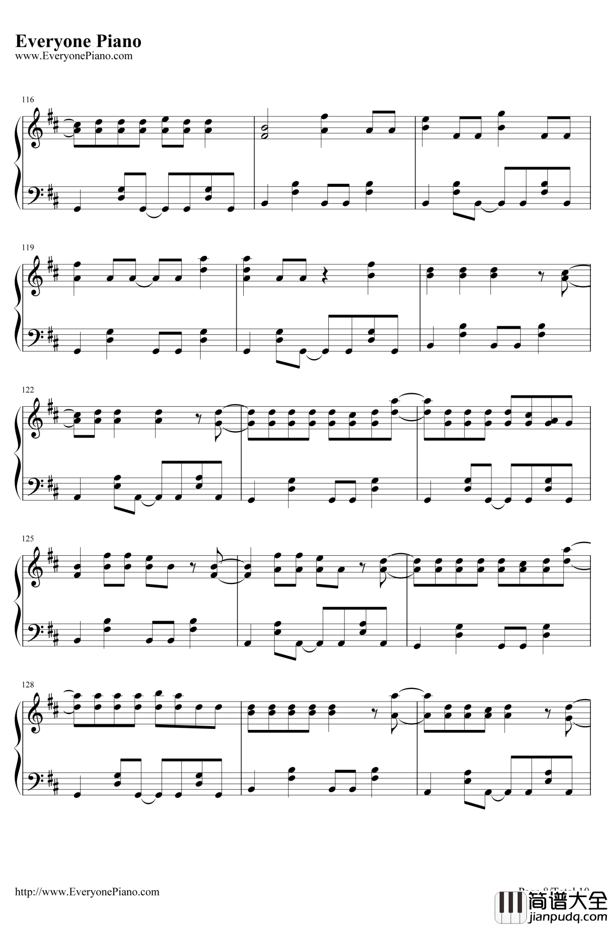 Rolling_Girl钢琴谱_初音未来