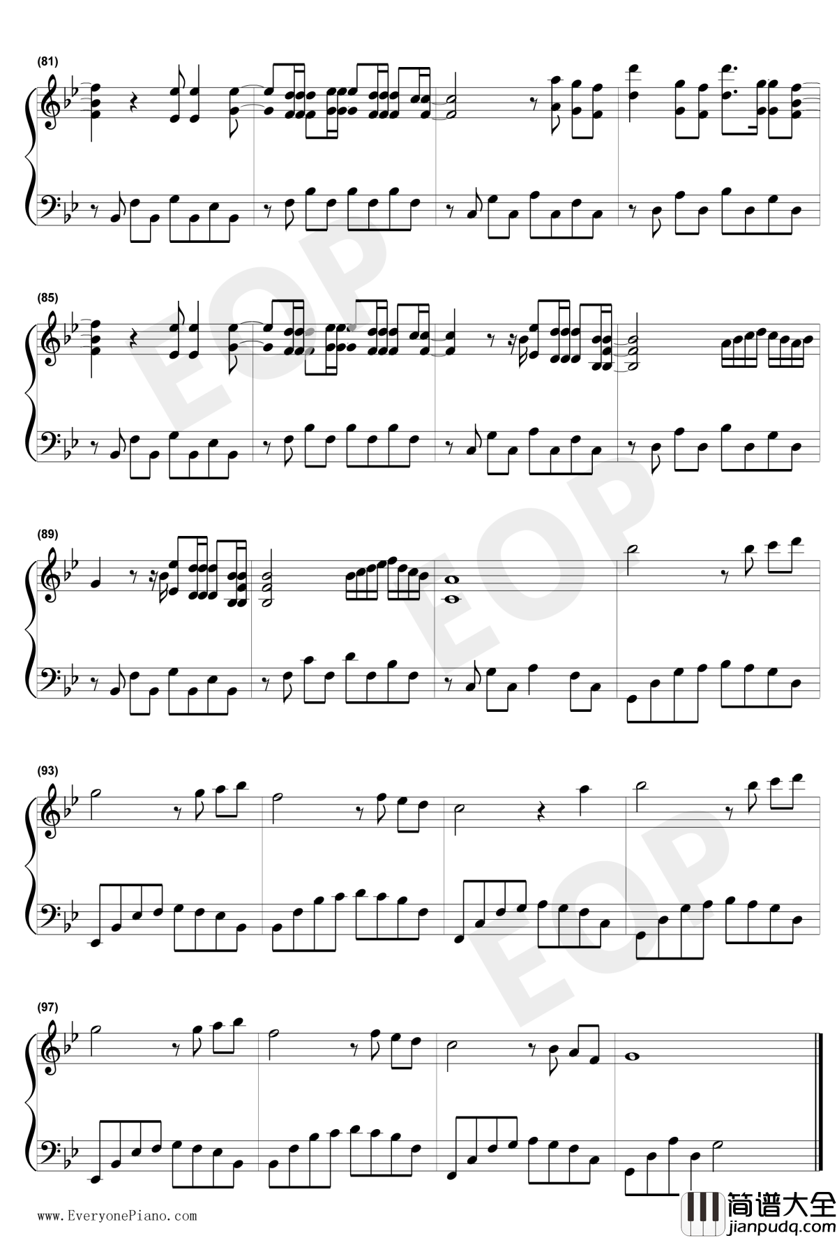 Love_The_Way_You_Lie钢琴谱_EminemRihanna_爱你说谎的样子