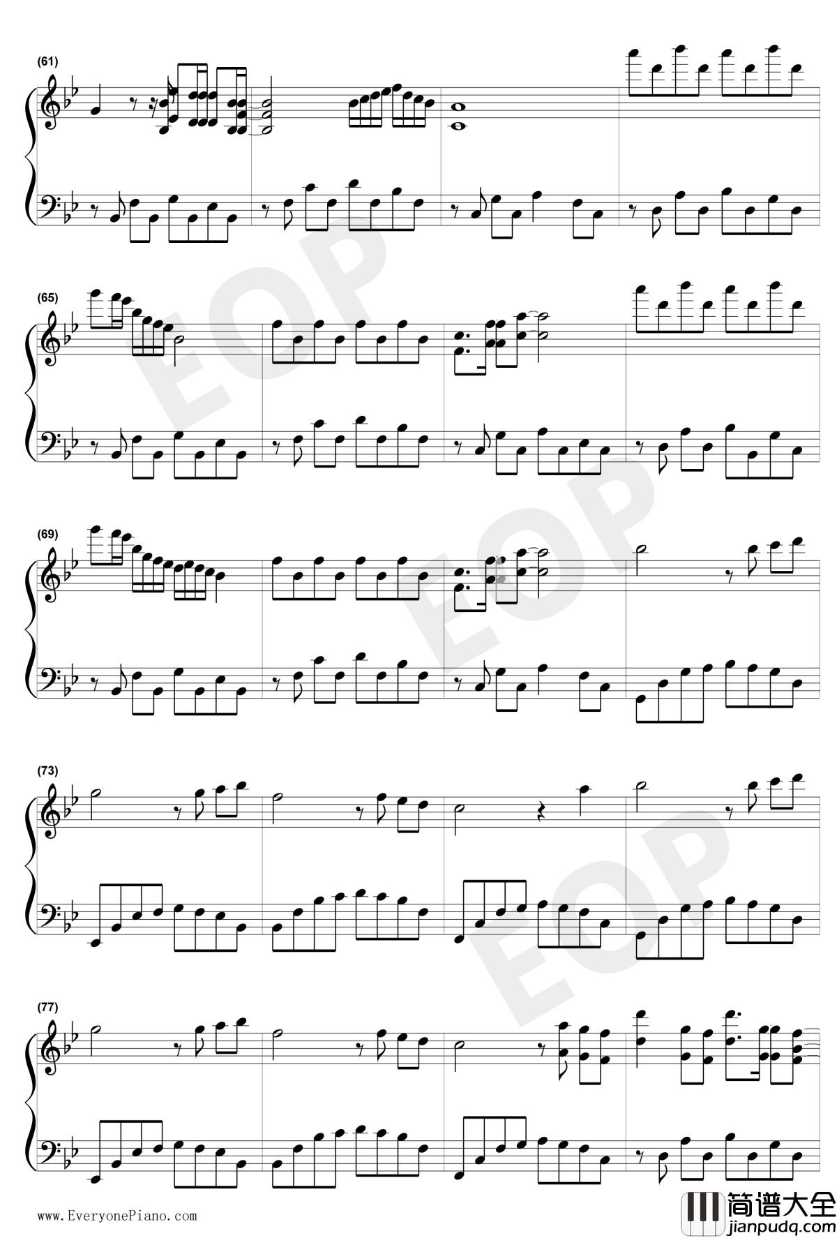 Love_The_Way_You_Lie钢琴谱_EminemRihanna_爱你说谎的样子