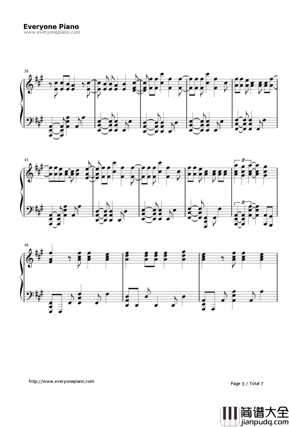 Numb摇滚版钢琴谱_林肯公园