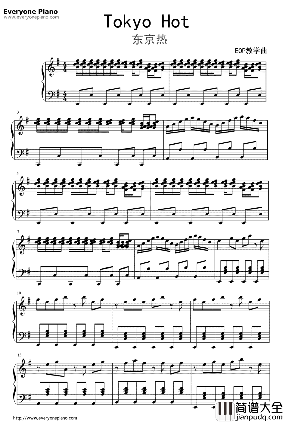 东京热TokyoHot钢琴谱_TokyoHot_东京热TokyoHot