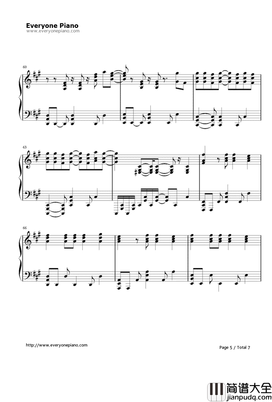 Numb摇滚版钢琴谱_林肯公园