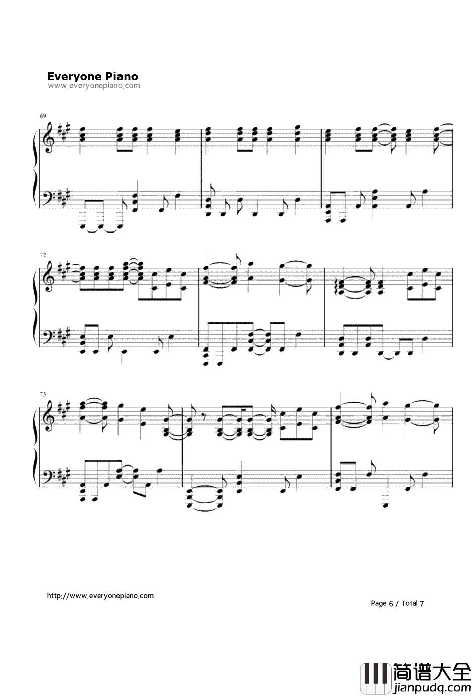 Numb摇滚版钢琴谱_林肯公园