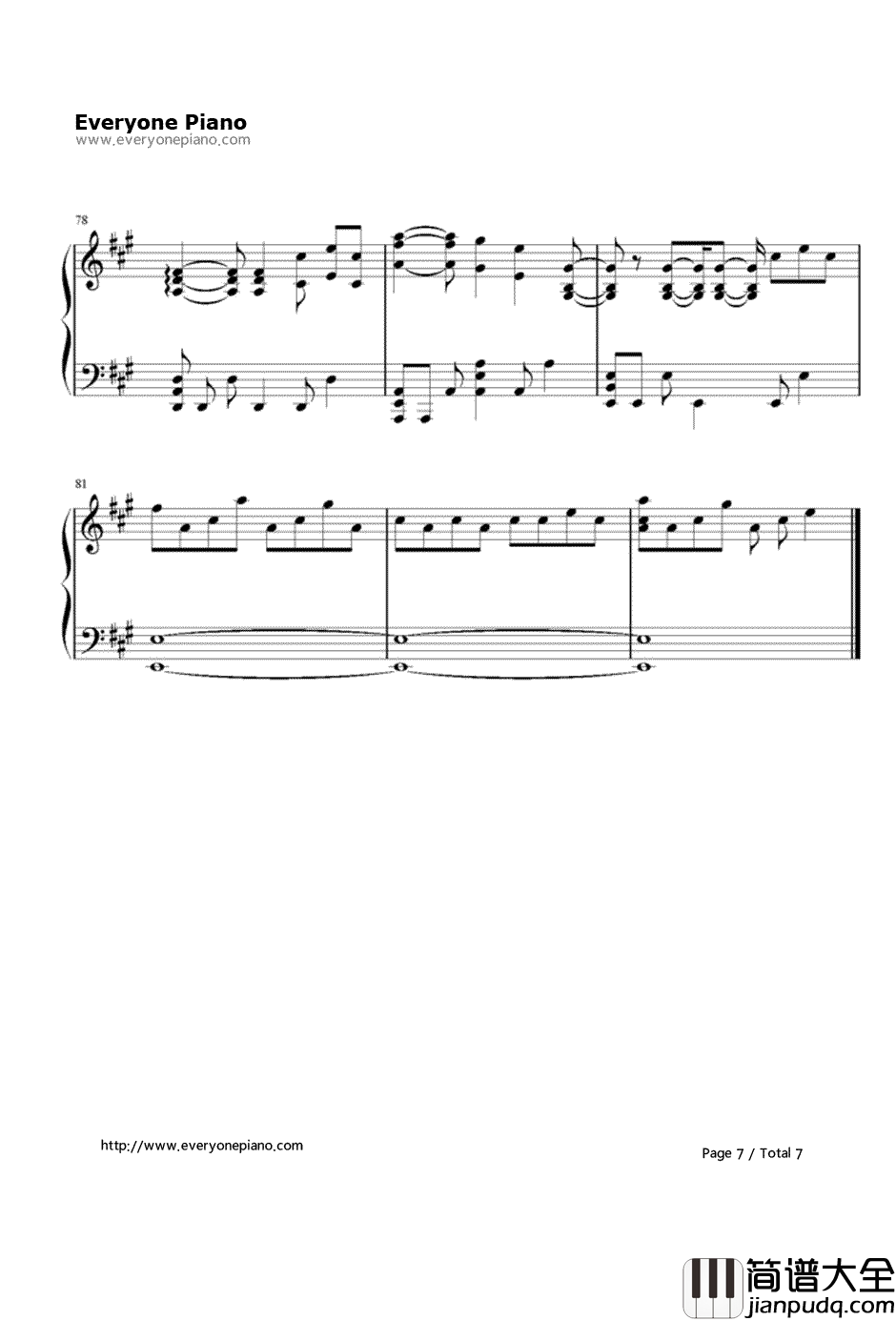 Numb摇滚版钢琴谱_林肯公园