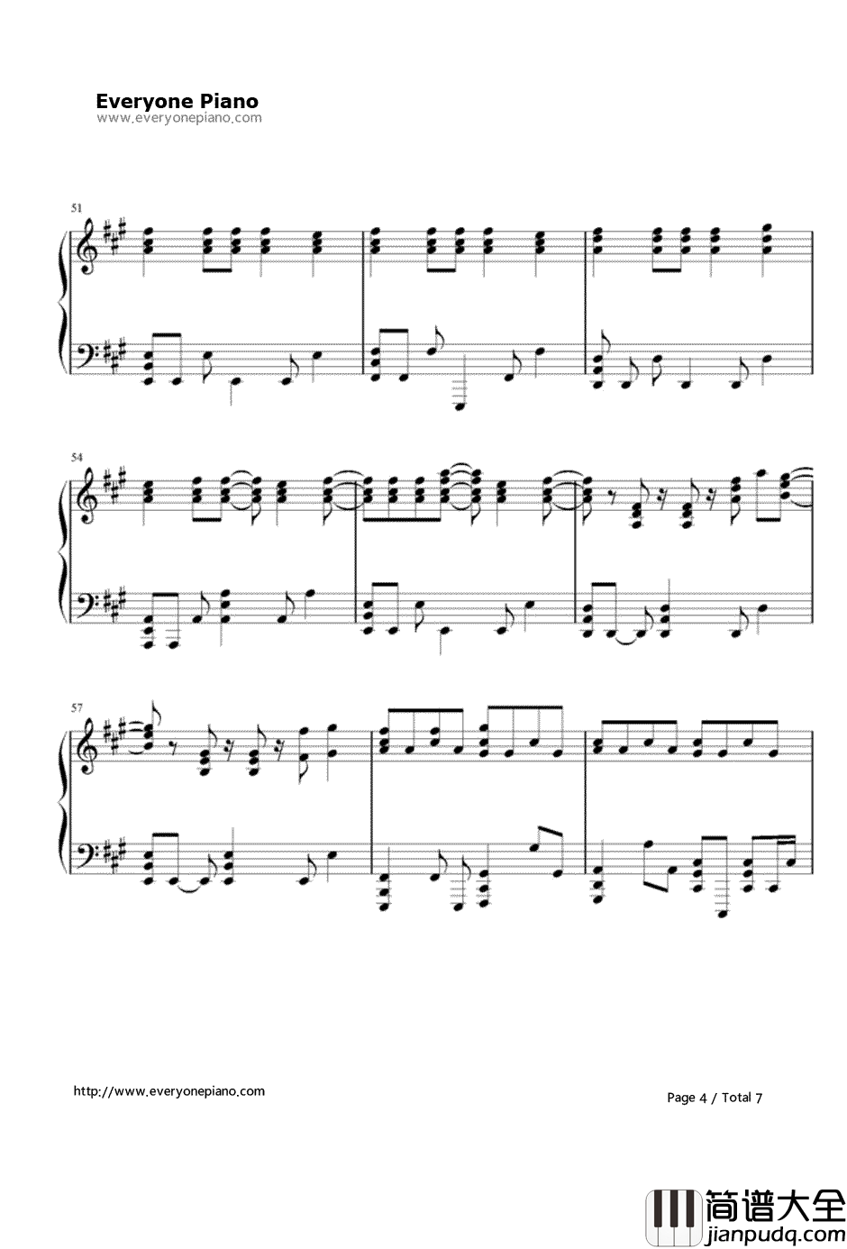 Numb摇滚版钢琴谱_林肯公园