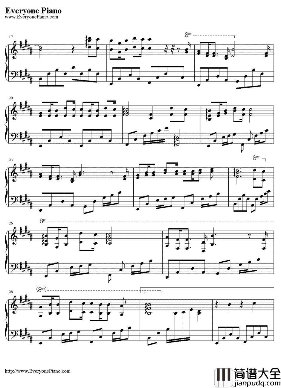 不想和你做朋友钢琴谱_星弟小贱