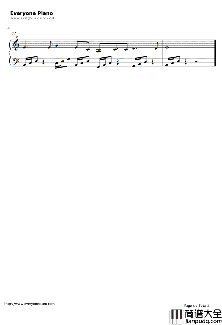 Iridescent钢琴谱_林肯公园Linkin_Park_变形金刚3主题曲