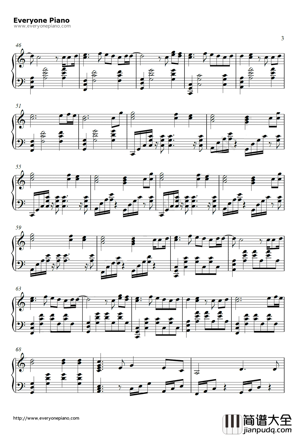 Iridescent钢琴谱_林肯公园Linkin_Park_变形金刚3主题曲