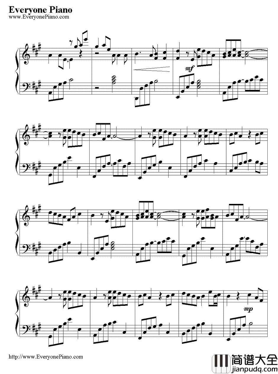 比我幸福钢琴谱_陈晓东_玉观音插曲