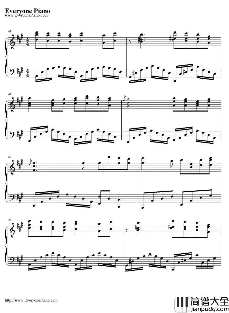 你一定要幸福钢琴谱_何洁__美丽分贝_主题曲