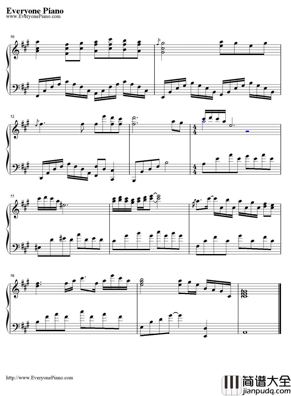 你一定要幸福钢琴谱_何洁__美丽分贝_主题曲