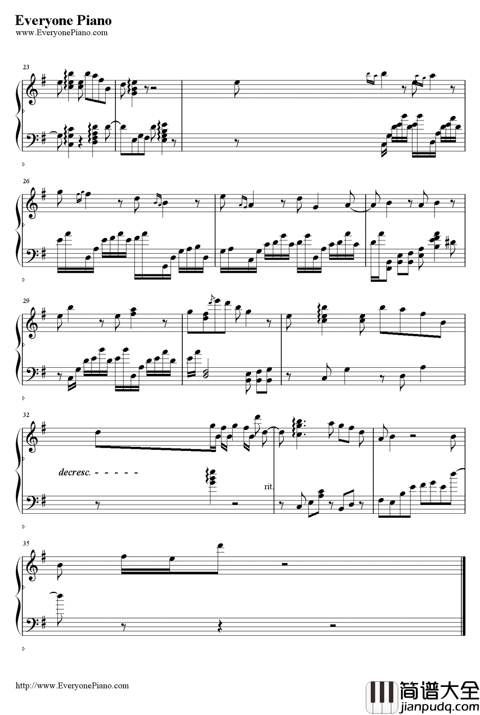 易水两岸钢琴谱_秦时明月_秦时明月之诸子百家