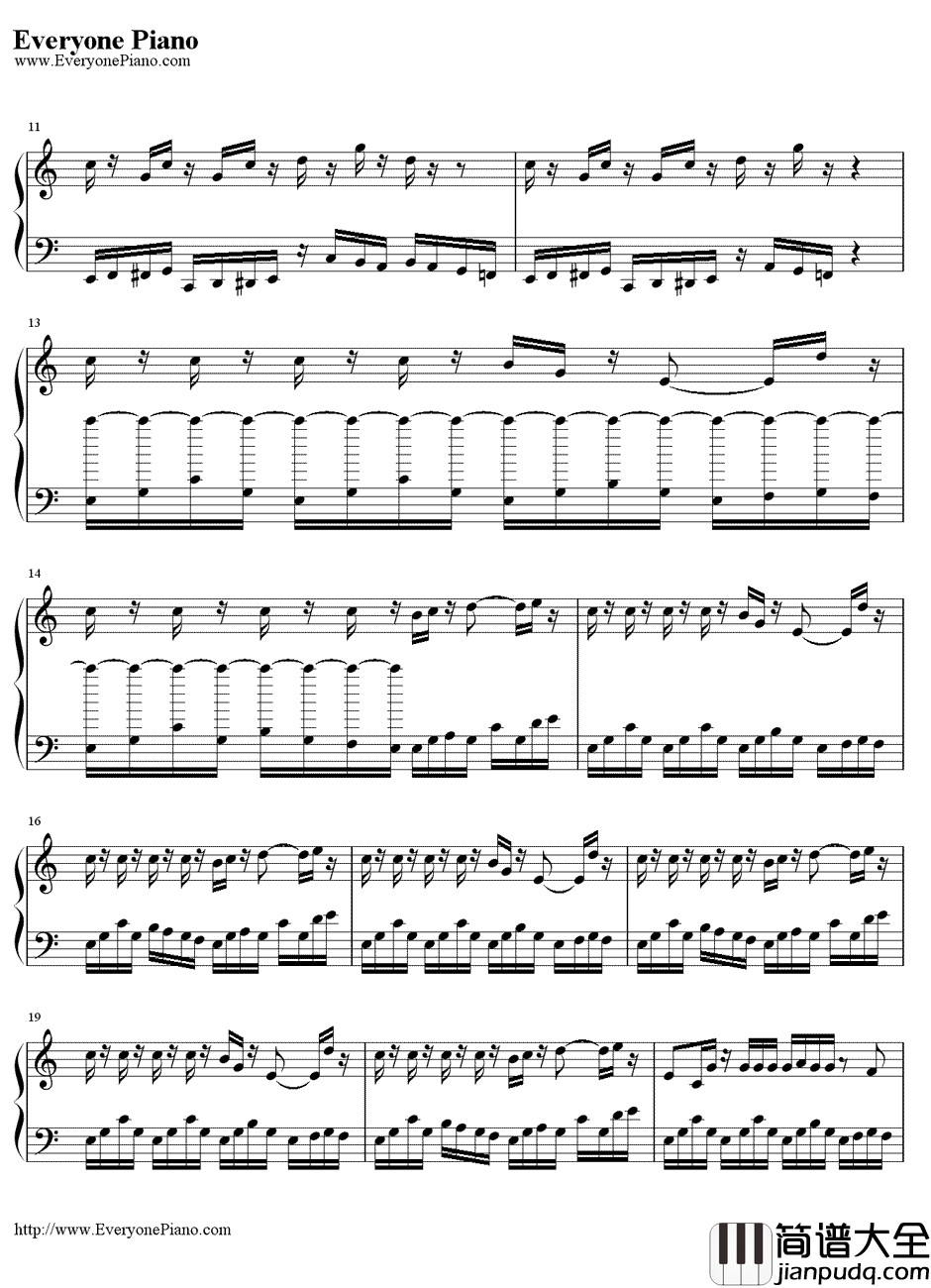 ぽっぴっぽー蔬菜汁钢琴谱_初音未来