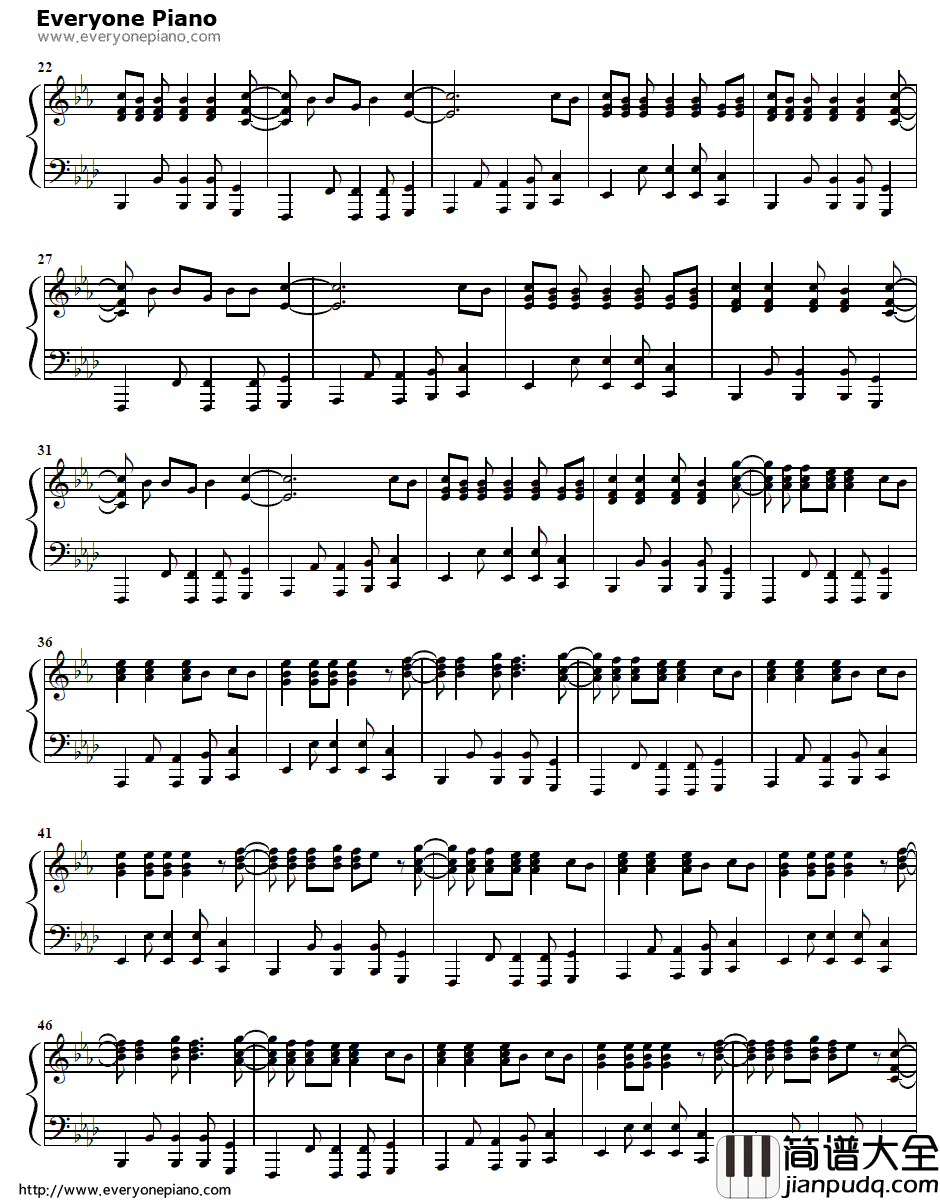 Pumped_up_kicks钢琴谱_Foster_the_People