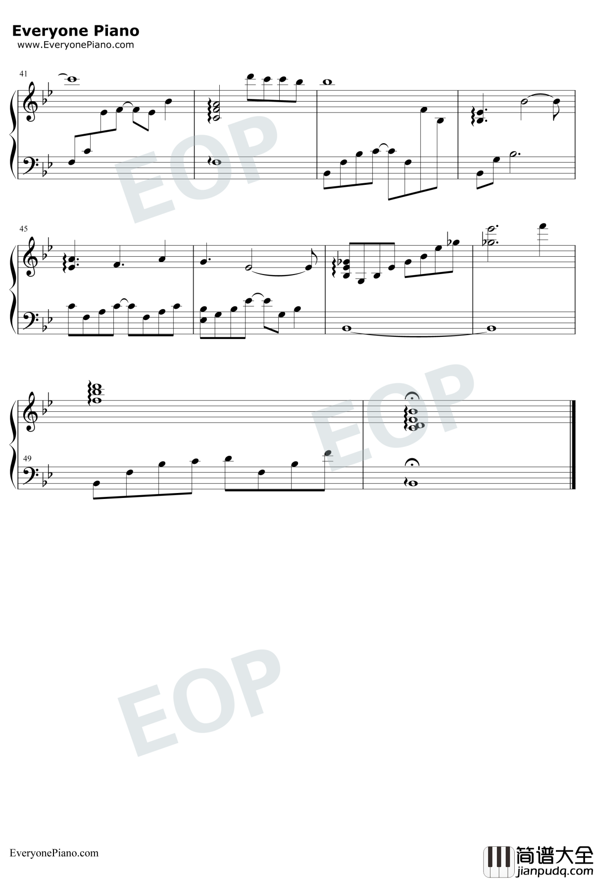 我记得我爱过钢琴谱_何润东__泡沫之夏_主题曲