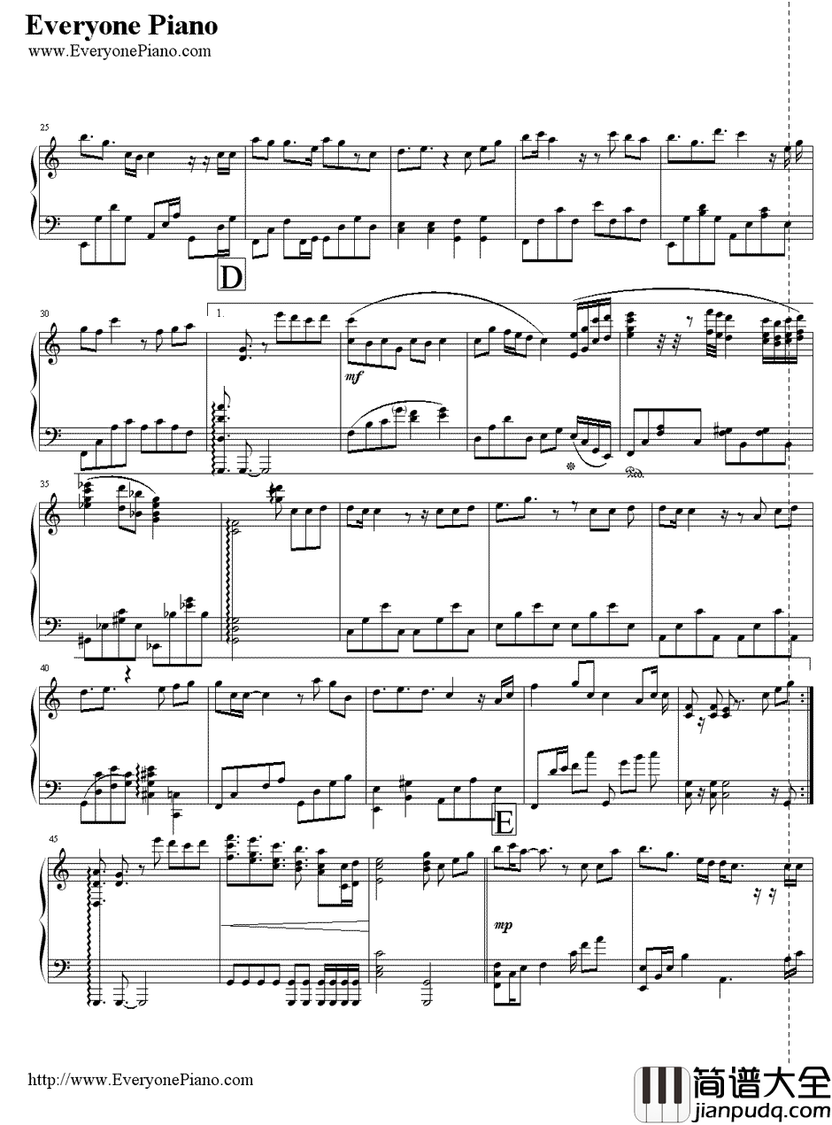 手心的太阳钢琴谱_张韶涵