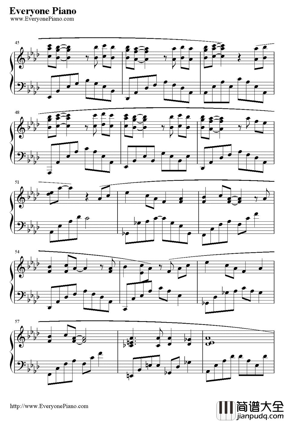 青空钢琴谱_lia__AIR_插曲