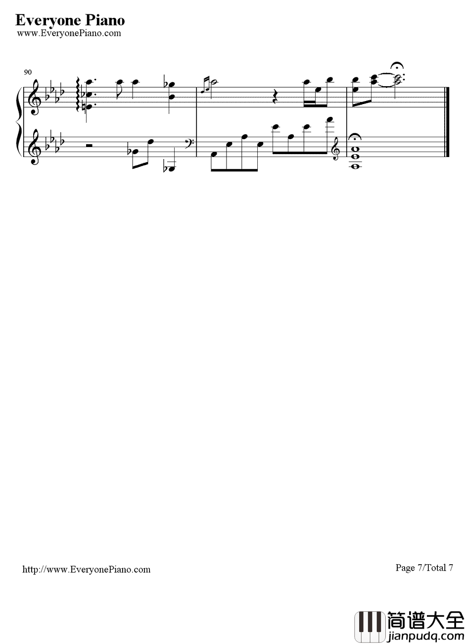 青空钢琴谱_lia__AIR_插曲