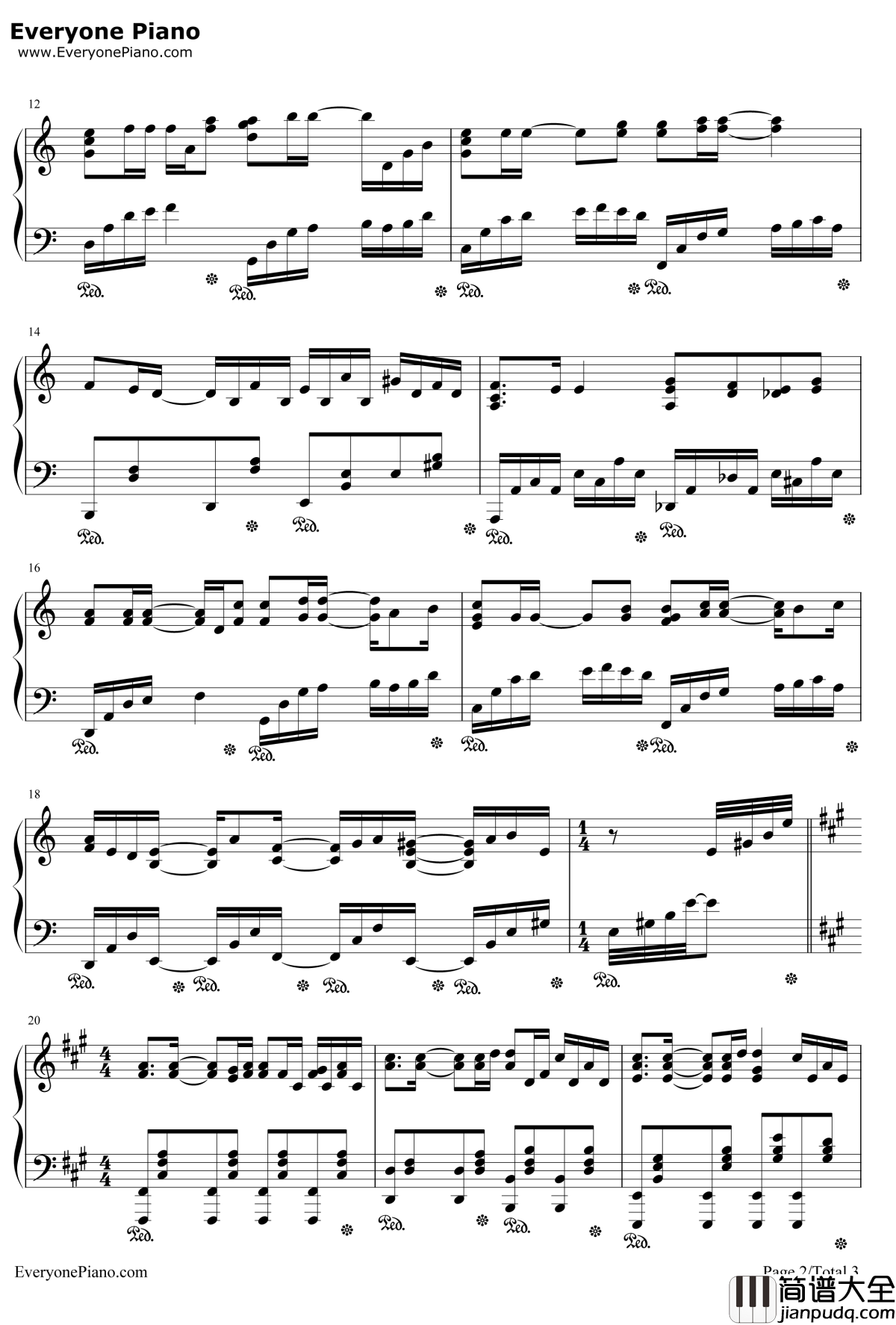 To_the_Beginning钢琴谱_Kalafina_动画_Fate/Zero_op2