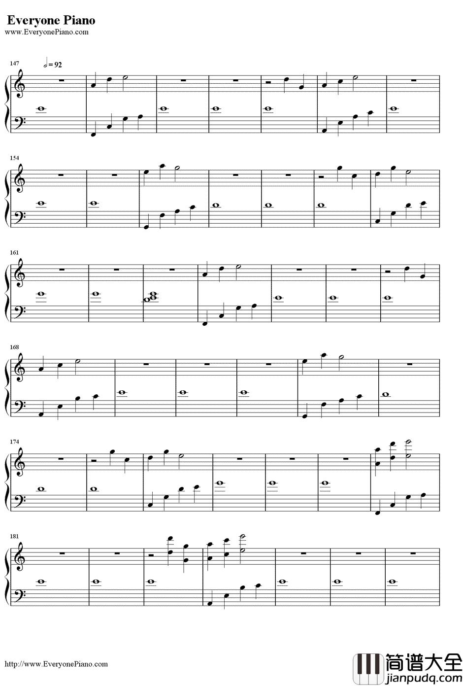 如诗般宁静钢琴谱_黄永灿