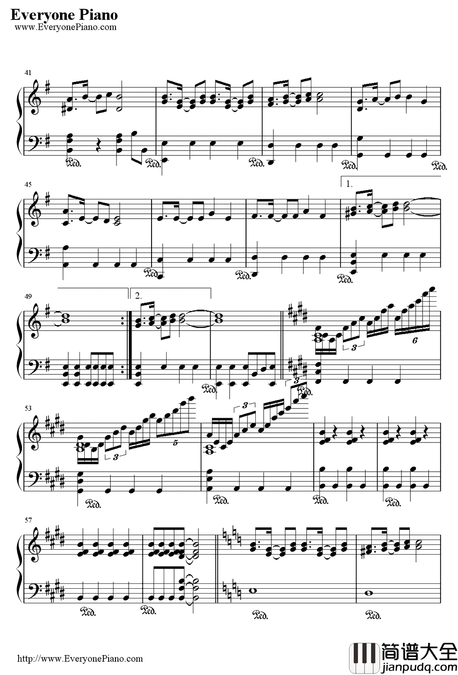 Rhythm_Emotion钢琴谱_Two_Mix_律动的旋律__高达W_OP2