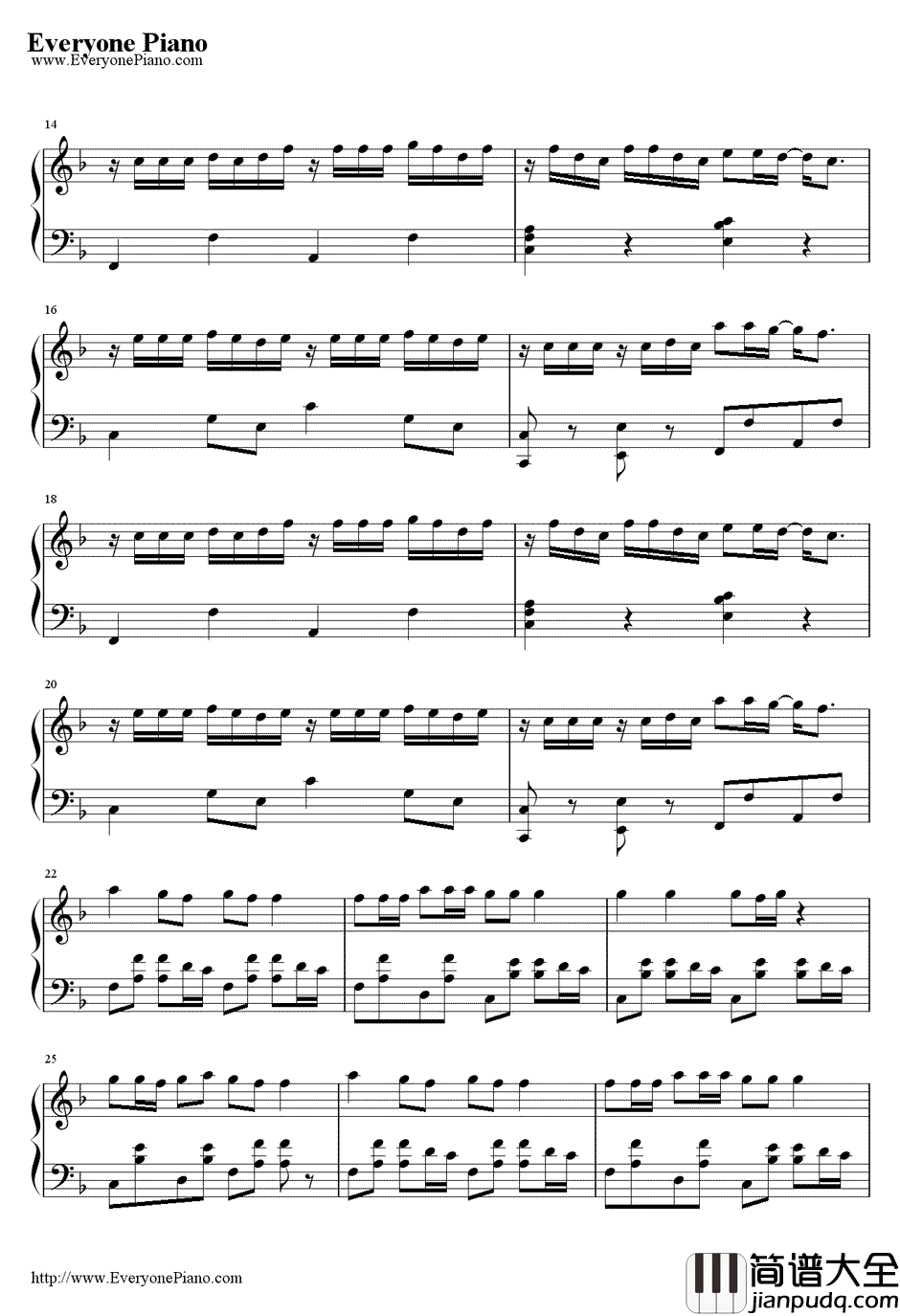 爱乘以无限大钢琴谱_元若蓝