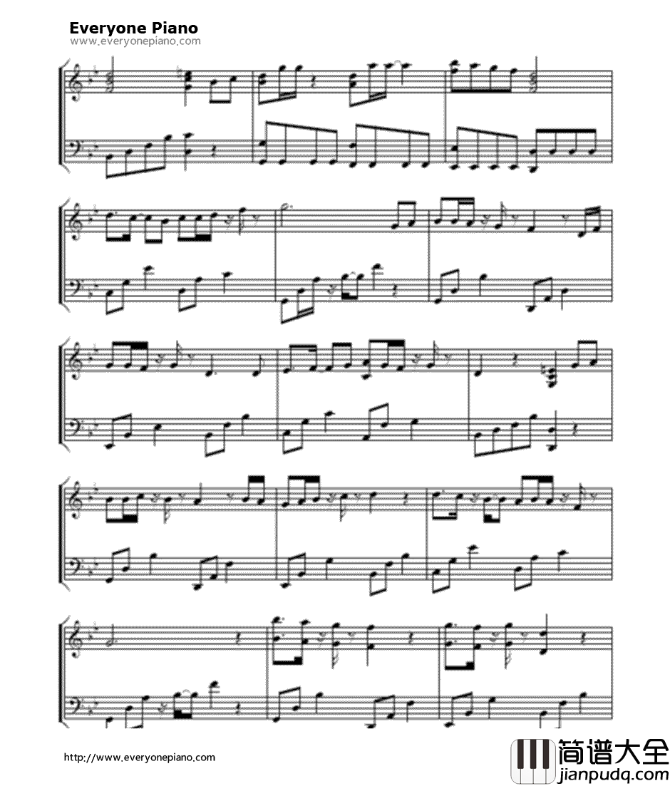 我们相爱不是吗钢琴谱_T_ara_&_Davichi