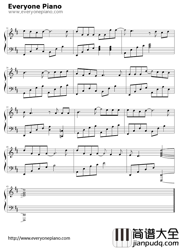 认错钢琴谱_许嵩