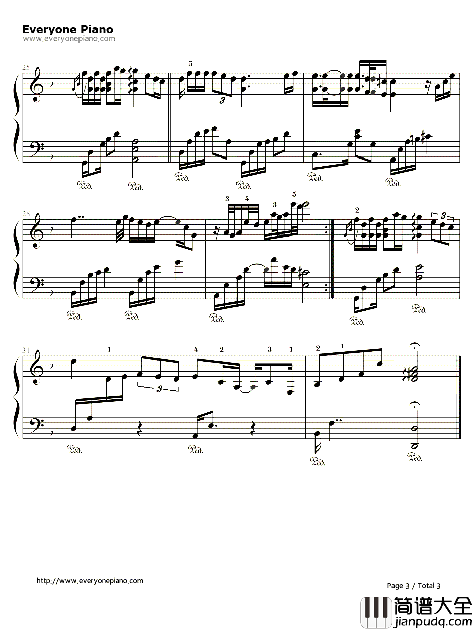 相见恨晚钢琴谱_彭佳慧