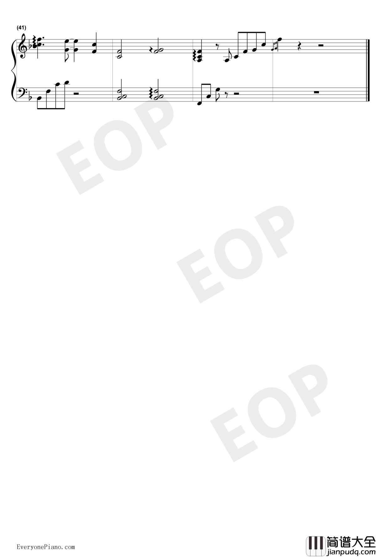 Nana's_Theme钢琴谱_城市猎人主题曲