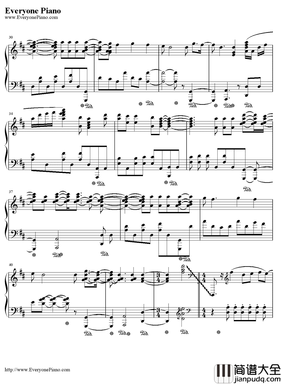 ほうき星钢琴谱_ユンナ__死神_片尾曲