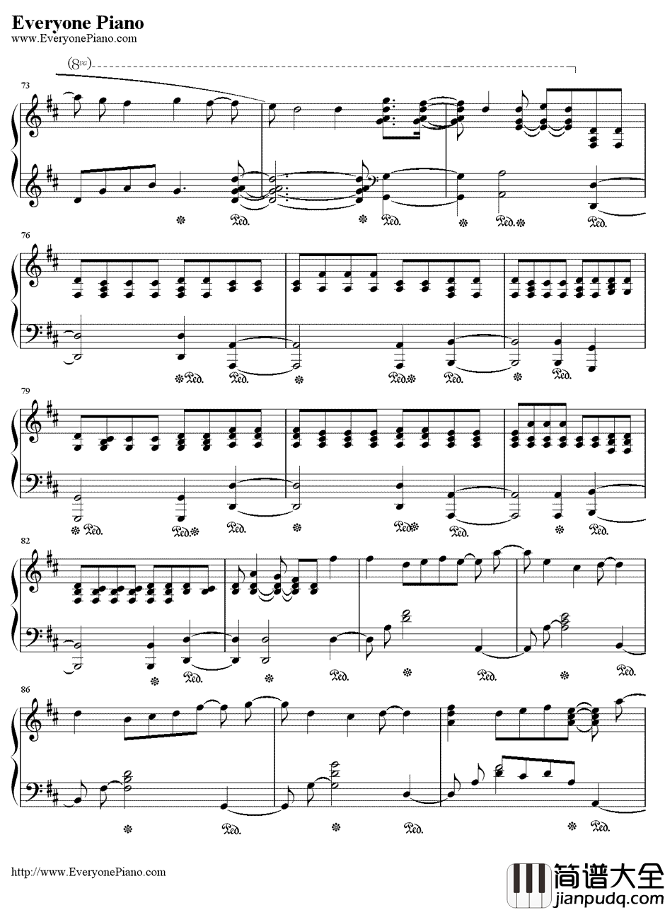 ほうき星钢琴谱_ユンナ__死神_片尾曲