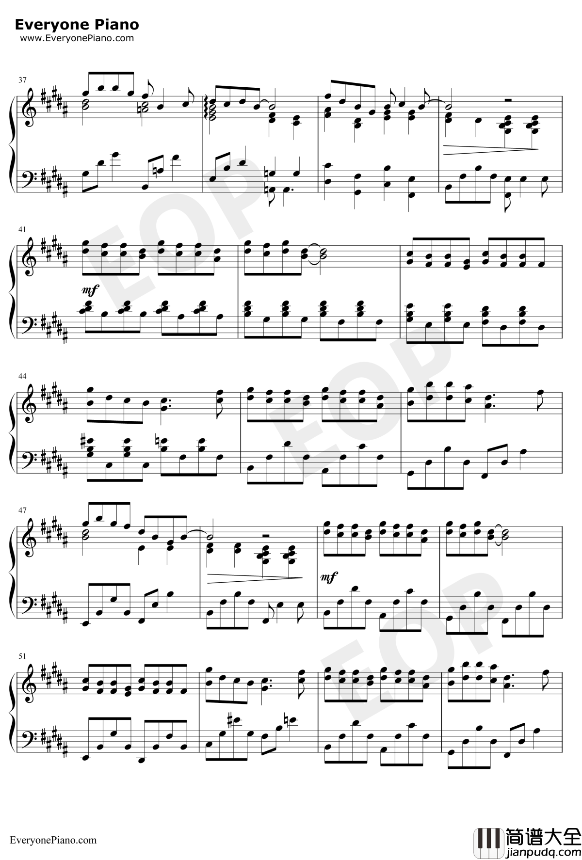 我能做的钢琴谱_西村由纪江