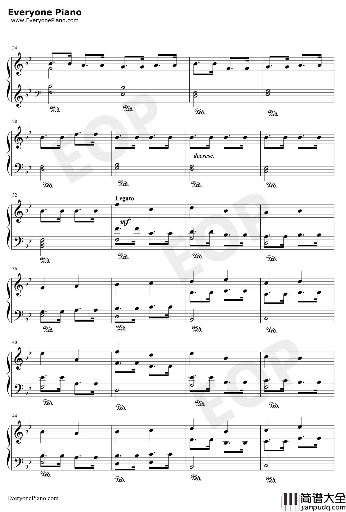 魔法密林钢琴谱_Maple_Story