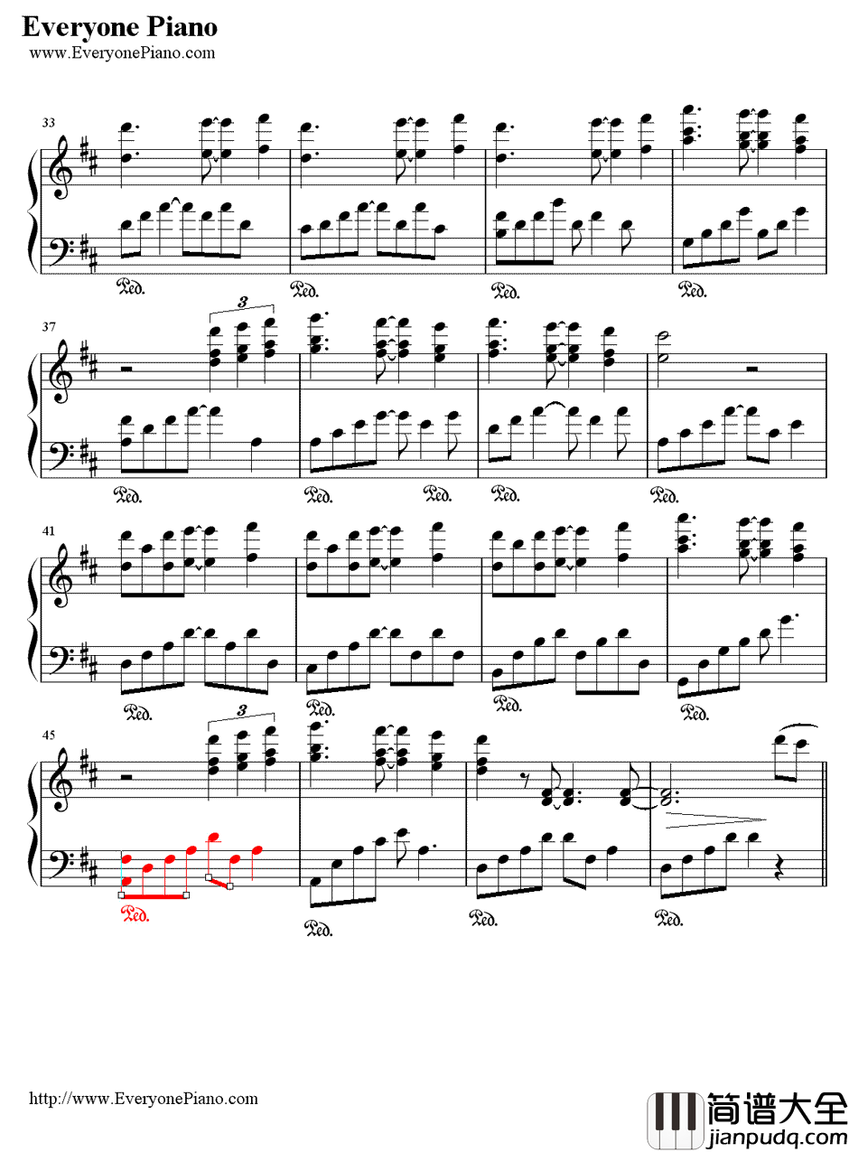 Through_the_Arbor钢琴谱_Kevin_Kern凯文科恩