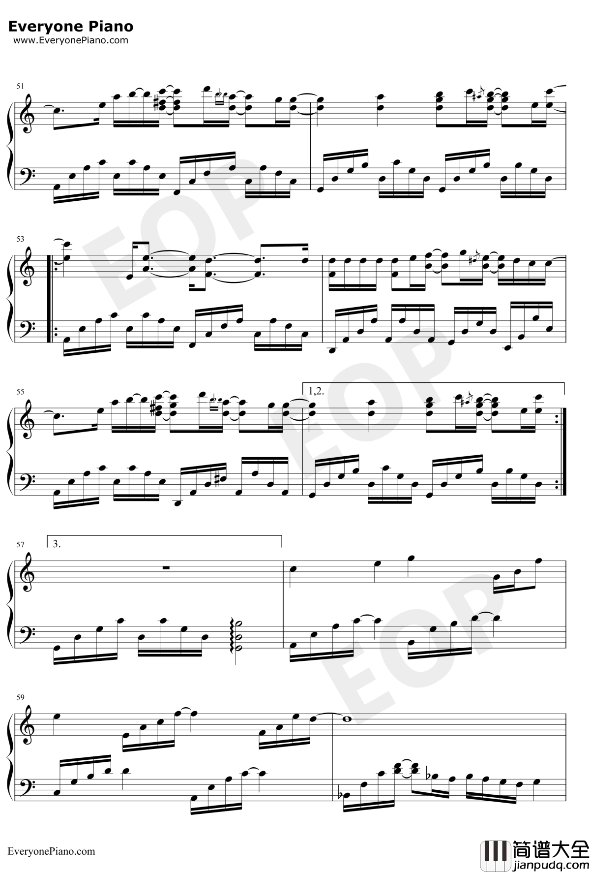 I_Do钢琴谱_菅野洋子