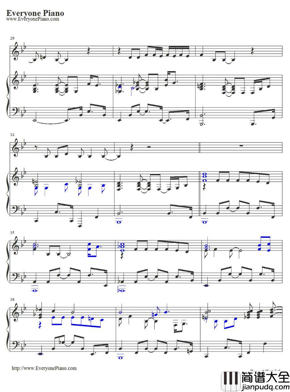 make_you_feel_my_love钢琴谱_Adele