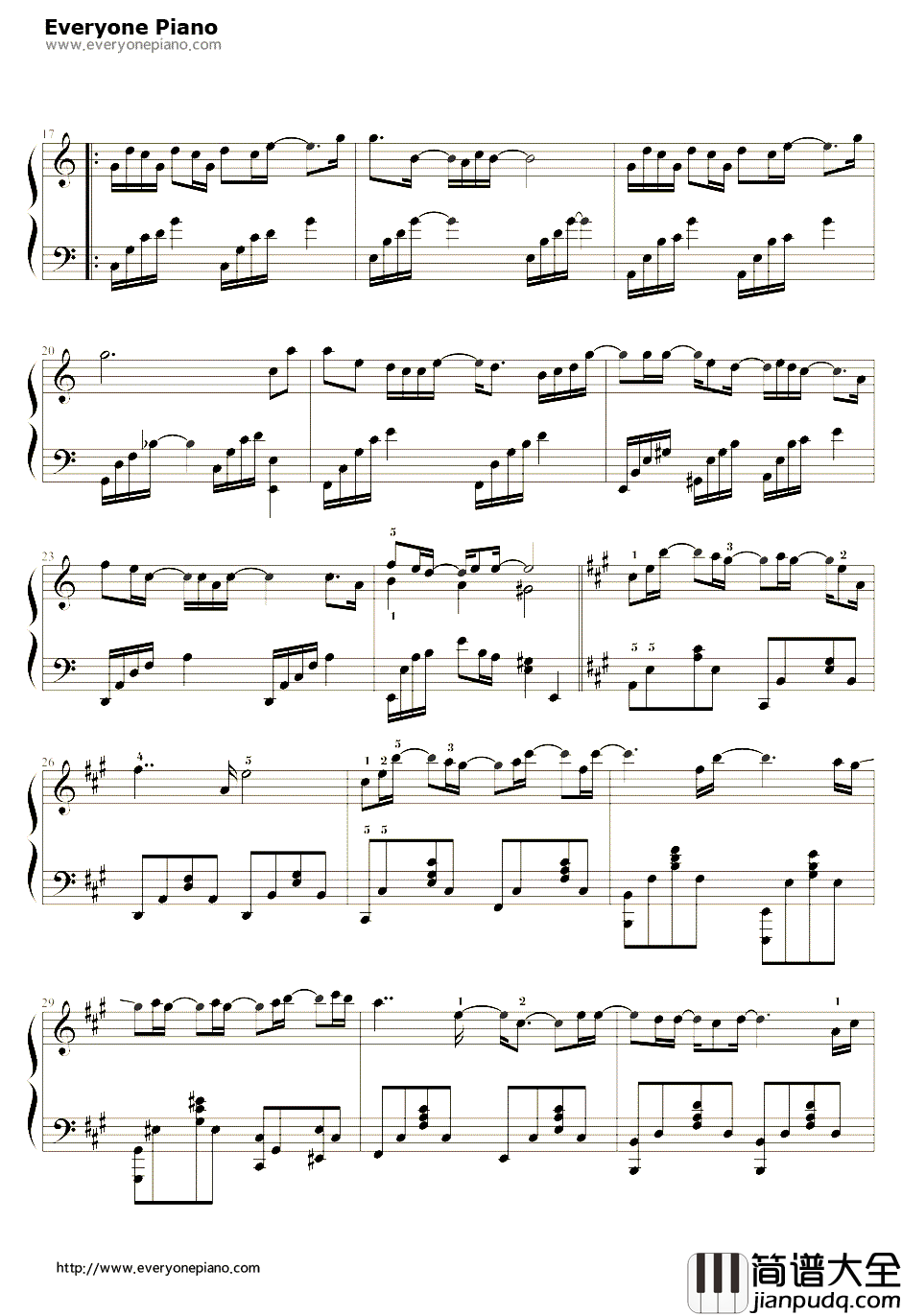 都要微笑好吗钢琴谱_Angelababy