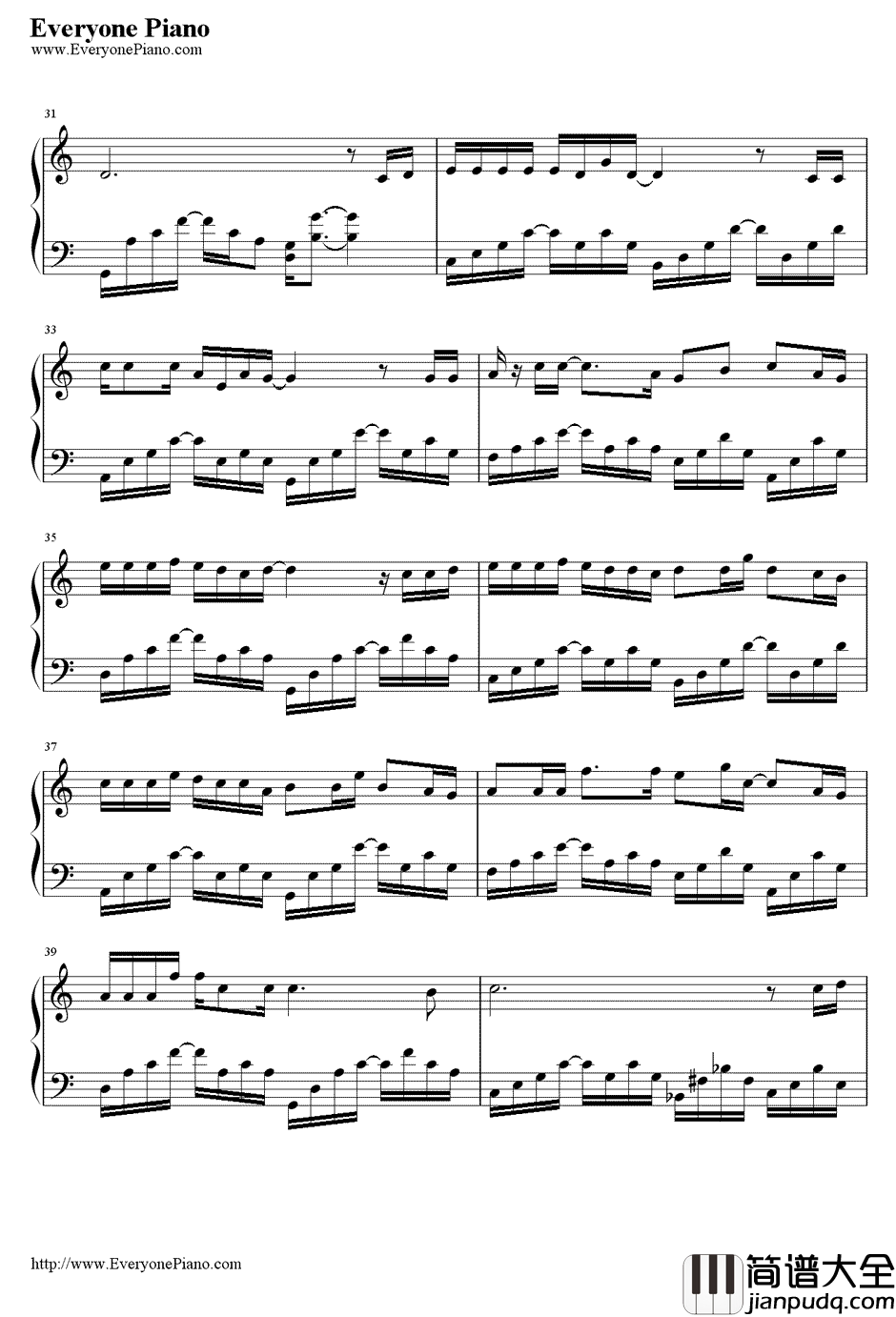 残酷游戏钢琴谱_卫兰